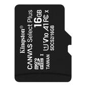 Kingston karta pami�ci microSDHC Canvas Select Plus (16GB | class 10 | UHS-I | 100 MB/s) do SAMSUNG ZV50