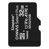 Kingston karta pamici microSDHC Canvas Select Plus (32GB | class 10 | UHS-I | 100 MB/s)