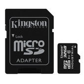Kingston karta pamici microSDHC Industrial (32GB | class 10 | UHS-I | 90 MB/s) + adapter