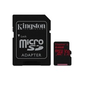 karty pami�ci kingston Kingston karta pami�ci microSDXC Canvas React (64GB | class 10 | UHS-I | 100 MB/s) + adapter