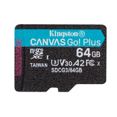 Kingston karta pamici SDXC Canvas Go! Plus (64GB | class 10 | UHS-I | 170 MB/s)