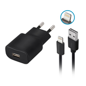 �adowarka sieciowa Forever USB 1A TC-01 + kabel do iPhone 8-pin czarna do SAMSUNG ZV50