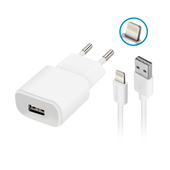 �adowarka sieciowa Forever USB 2A TC-01 + kabel do iPhone 8-pin bia�a do SAMSUNG ZV50