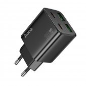 �adowarki sieciowe 4 wej�cia USB-A i USB-C �adowarka sieciowa Hoco N56 30 W PD 2xcUSB-C 2xUSB-A czarna do Realme Narzo 20a