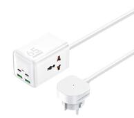 �adowarka sieciowa REMAX GAN POWER STRIP 65W RP-U157 2xUSB+2xUSB-C 1.5M WHITE do SAMSUNG ZV50