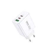 �adowarka sieciowa REMAX KIDDY SERIES 40W RP-U123 1xUSB/2xUSB-C WHITE do SAMSUNG ZV50