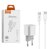 �adowarka sieciowa Somostel 3,6A 20W + Kabel PD Typ-C bia�a PD SMS-Q10 PD TTT do SAMSUNG ZV50