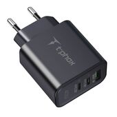 �adowarka sieciowa T-PHOX FLEXI 40W 2xUSB-C/USB BLACK