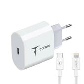�adowarka sieciowa T-PHOX ISPEED 20W + KABEL USB-C/LIGHTNING WHITE do SAMSUNG ZV50
