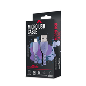 Maxlife kabel MXUC-04 USB - microUSB 1,0m 3A fioletowy do SAMSUNG ZV50