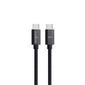 Kabel Maxlife MXUC-12 USB-C USB-C 100W 3m czarny do Motorola Edge 50 Fusion