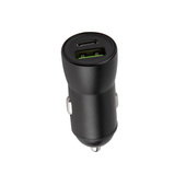 Maxlife �adowarka samochodowa PD3.0 + QC3.0 MXCC-04 1x USB-C 1x USB 20W czarna do SAMSUNG ZV50