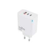 �adowarki pozosta�e Maxlife �adowarka sieciowa GaN PD QC MXTC-09-65ACC 2x USB-C 1x USB 65W bia�a