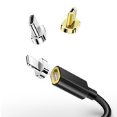 Mcdodo kabel USB Suspending 3w1 micro/8-pin/typ-C czarny 1,5m magnetyczny CA-5500 do SAMSUNG ZV50