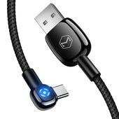 Mcdodo kabel Woodpecker USB - USB-C 1,0 m czarny z automatycznym wy��czaniem CA-5920 do SAMSUNG ZV50