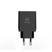 Mcdodo �adowarka sieciowa Quick 2USB QC 3.0 czarna 18W CH-5131 do SAMSUNG ZV50