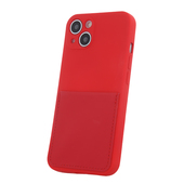 Pokrowiec Nakadka Card Cover czerwona do Apple iPhone 12 6,1 cali