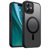 Nak�adka Etteri Matt Mag czarny do Apple iPhone 12 Pro (6.1 cali)