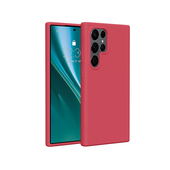 etui matowe Nak�adka Etteri Silicone Case malinowa do Samsung Galaxy S24 Ultra