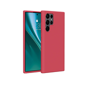 Nak�adka Etteri Silicone Case malinowa do Samsung Galaxy S22 Ultra