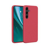 Nak�adka Etteri Silicone Case malinowa do Samsung Galaxy S25