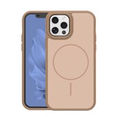 Nak�adka Frame Thin Mag br�zowa do Apple iPhone 12 Pro (6.1 cali)