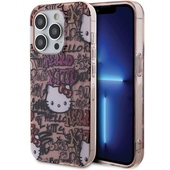 etui  ze wzorem Nak�adka Hello Kitty r�owy hardcase IML Tags Graffiti do Apple iPhone 15 Pro