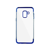 etui prze�roczyste Nak�adka Plating Soft TPU niebieska do Samsung Galaxy A6 (2018)