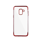 Pokrowiec Nakadka Plating Soft TPU czerwona do Samsung Galaxy A6 Plus (2018)