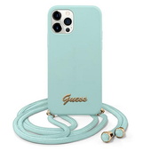  niebieskie hard case Metal Logo Cord do Apple iPhone 12 Pro (6.1 cali)