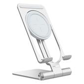 NILLKIN POWER HOLD MINI STAND 15W FAST WIRELESS CHARGING, SILVER / SREBRNY do SAMSUNG ZV50