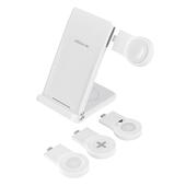 NILLKIN WIRELESS CHARGING PowerTrio 3w1 MFI, konc�wka do Apple do SAMSUNG ZV50