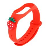 Opaska dzieci�ca Smart Band M5/M6/M7 RED STRAWBERRY / CZERWONA TRUSKAWKA