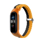 Opaska pleciona Smart Band M3/M4/M5/M6 ORANGE-GRAY / POMARA�CZOWO-SZARY do SAMSUNG ZV50