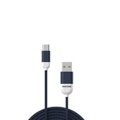 PANTONE kabel USB - USB-C 1,5m 2,4A PT-TC001-5 Navy 2380C do SAMSUNG ZV50