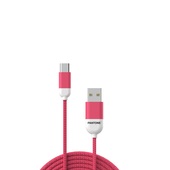 PANTONE kabel USB - USB-C 1,5m 2,4A PT-TC001-5 Pink 184C do SAMSUNG ZV50