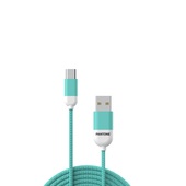 PANTONE kabel USB - USB-C 1,5m 2,4A PT-TC001-5 Teal 3242C do SAMSUNG ZV50