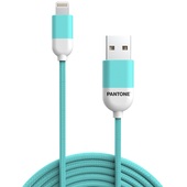 PANTONE MFi kabel USB - Lightning 1,5m 2,4A PT-LCS001-5 Teal 3242C do SAMSUNG ZV50