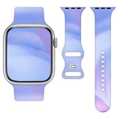 Pasek Silikonowy Apple Watch 38/40/41mm (97+110), BLUE / NIEBIESKI do SAMSUNG ZV50