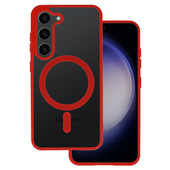 Pokrowiec Pokrowiec Acrylic Color Magsafe Case czerwony do Samsung Galaxy S23