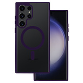 Pokrowiec Acrylic Color Magsafe Case fioletowy do Samsung Galaxy S24 Ultra