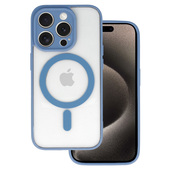 Pokrowiec Acrylic Color Magsafe Case jasnoniebieski do Apple iPhone 12