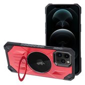 etui z ringiem Pokrowiec Armor Mag Cover MagSafe czerwony do Apple iPhone 12 Pro Max