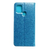 Pokrowiec brokatowy Shining Book niebieski do Samsung Galaxy A21s
