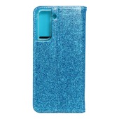 Pokrowiec brokatowy Shining Book niebieski do Samsung s21