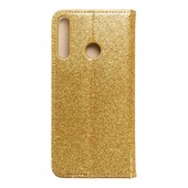 Pokrowiec brokatowy Shining Book z�oty do Huawei P40 Lite E