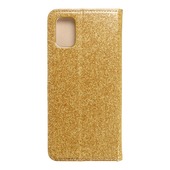 Pokrowiec brokatowy Shining Book z�oty do Samsung Galaxy M51