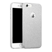 Pokrowiec brokatowy Shining Case srebrny do Apple iPhone 12 Pro Max