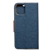 Pokrowiec Canvas Book granatowy do Apple iPhone 14 Pro