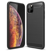 etui  mocne Pokrowiec Carbon Case czarny do Apple iPhone 11 Pro Max